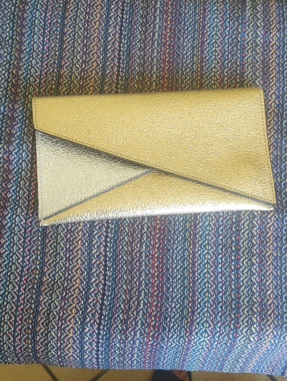 Estee Lauder Metallic Gold Envelope Clutch - Women's Evening Bag